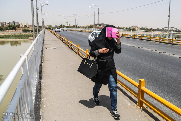 Ahvaz temperature reaches 50 C