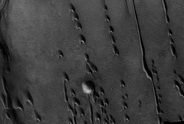 کشف وجود نشانه های احتمالی از حیات در تپه های هلالی مریخ