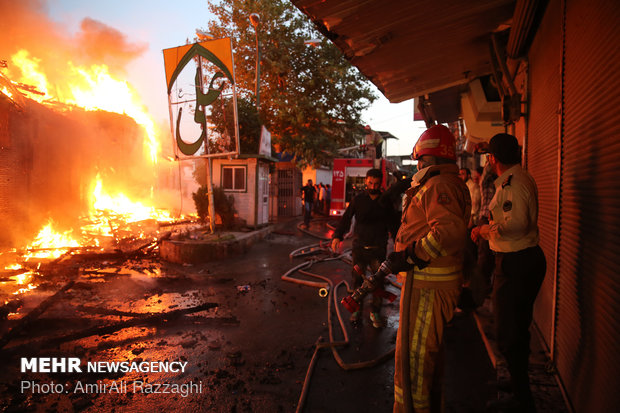 Oldest mosque in Mazandaran catches fire