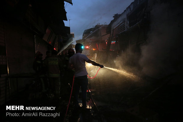 Oldest mosque in Mazandaran catches fire