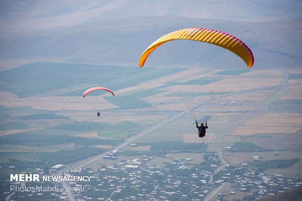International paragliding tournament in Urmia