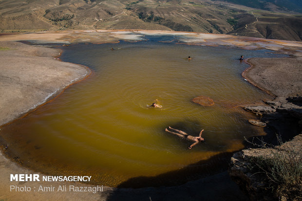 Badab Soort spring blanketed by drought 