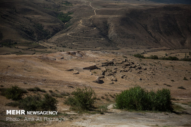 Badab Soort spring blanketed by drought 