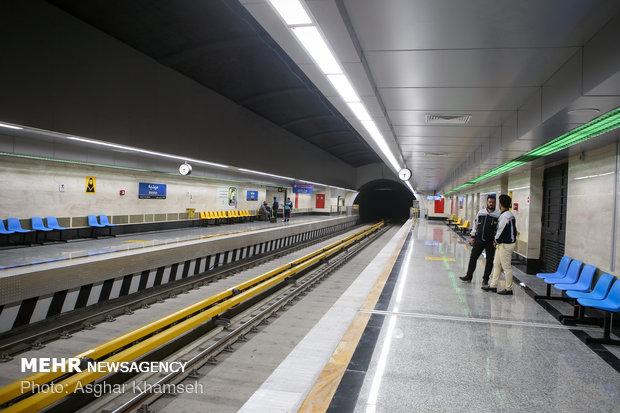 تشغيل الخط السابع من شبكة مترو الانفاق للعاصمة طهران