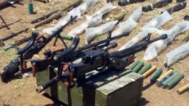 Western-made ammunition, weapons seized in Hama Countryside