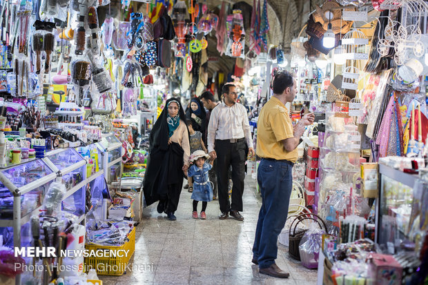 Historic bazaar of Qazvin still full of life