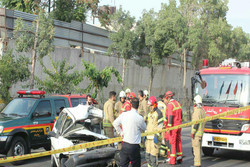 تصادف پراید و خاور در «دولت آباد» ۲ مصدوم و یک کشته بر جا گذاشت