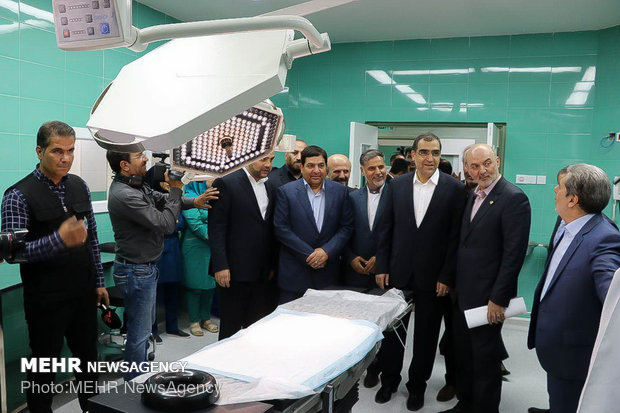 آیین افتتاح بیمارستان ۹۶ تختخوابی برکتی شهید ستاری قرچک