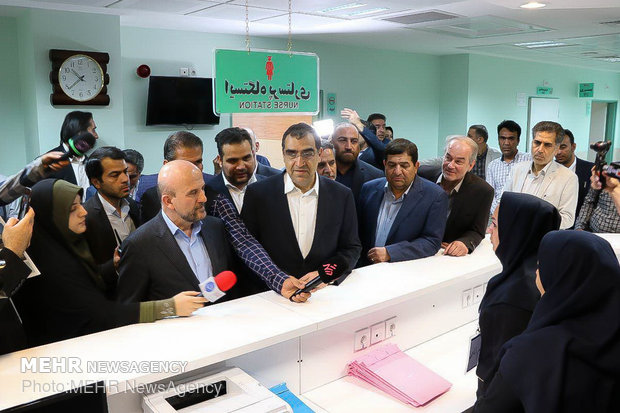 آیین افتتاح بیمارستان ۹۶ تختخوابی برکتی شهید ستاری قرچک
