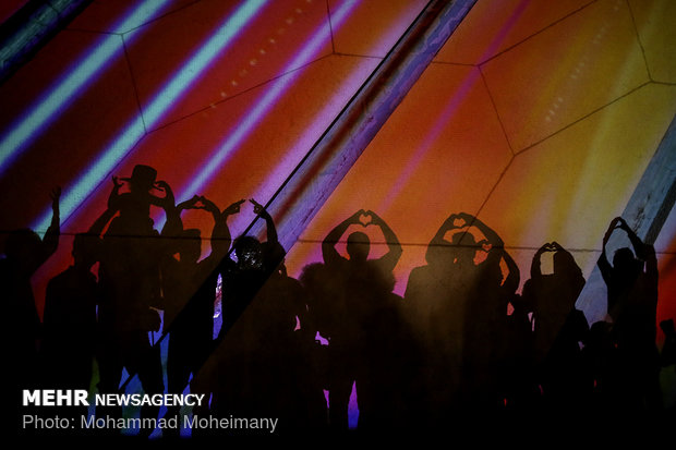 Video mapping at Tehran’s Azadi Tower