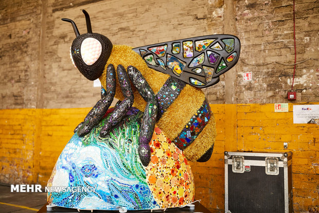 نمایشگاه مجسمه های زنبور در منچستر‎