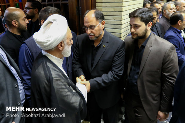 مراسم ترحیم پدر حقانیان