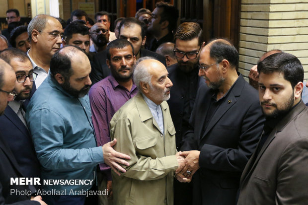 مراسم ترحیم پدر حقانیان