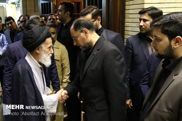 مراسم ترحیم پدر حقانیان