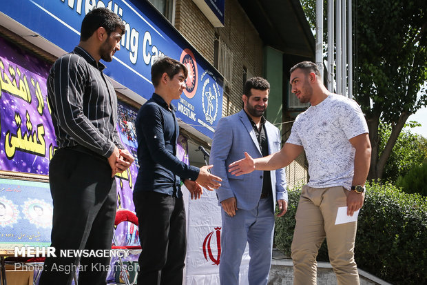 Iranian young wrestlers honored in Tehran