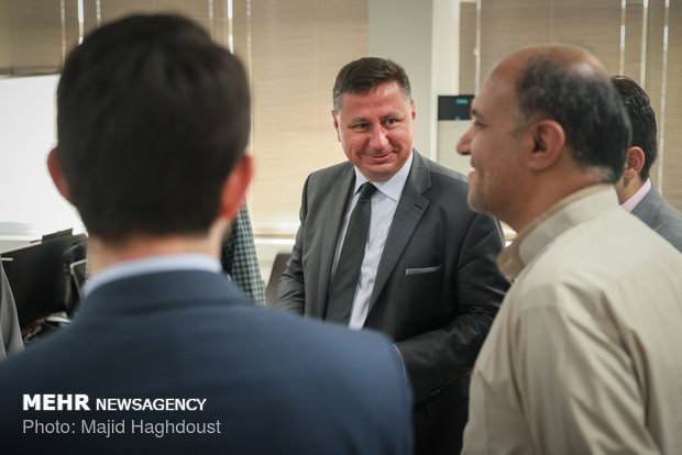 Bulgarian envoy tours Mehr News HQ