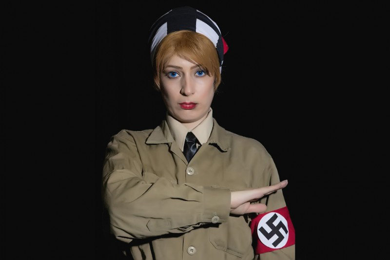 Ghazaleh Jazayeri acts in a scene from “Dictator in Love” by director/writer Asghar Khalili.