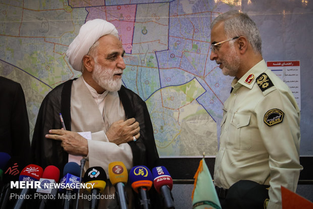 نشست مشترک معاون اول قوه قضاییه با مسئولان ناجا