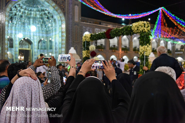 أجواء العتبة الرضوية في اعتاب مولود ثامن الأئمة