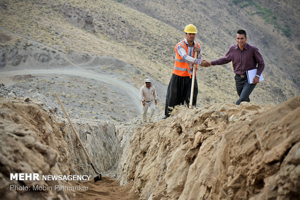 گازرسانی به روستاهای صعب العبور کردستان