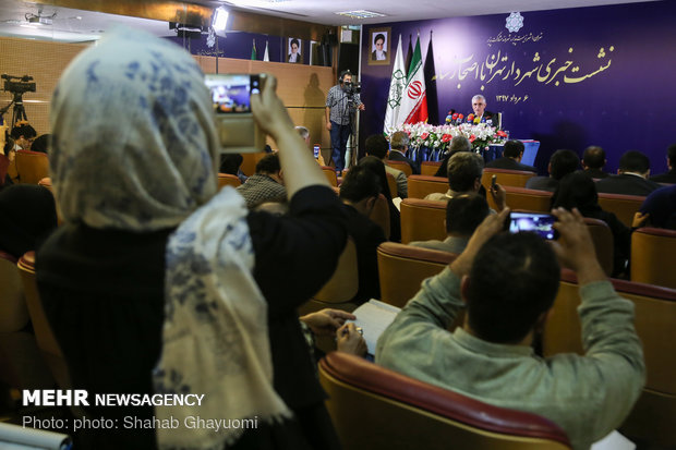 اولین نشست خبری شهردار تهران