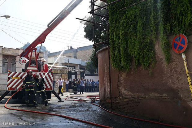 Fire consume historic house in northern Iran