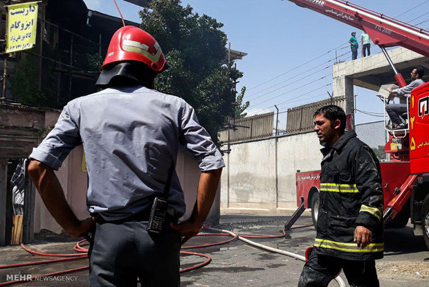 Fire consume historic house in northern Iran