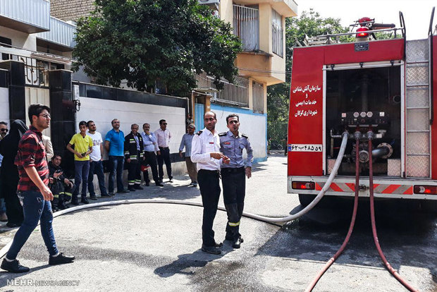 Fire consume historic house in northern Iran