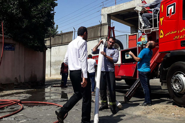 Fire consume historic house in northern Iran