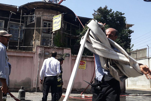 Fire consume historic house in northern Iran