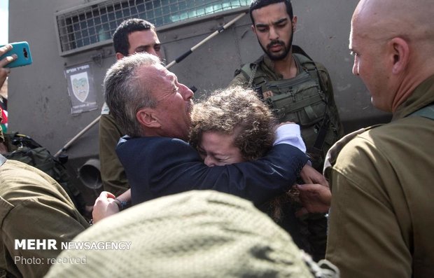 آزادی مبارز فلسطینی از زندان اسرائیل‎