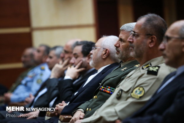 FM Zarif at Ministry of Defense