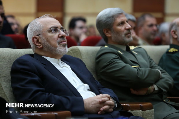 FM Zarif at Ministry of Defense