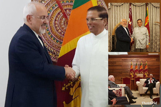 FM Zarif wraps up visit to Sri Lanka, heads to Singapore