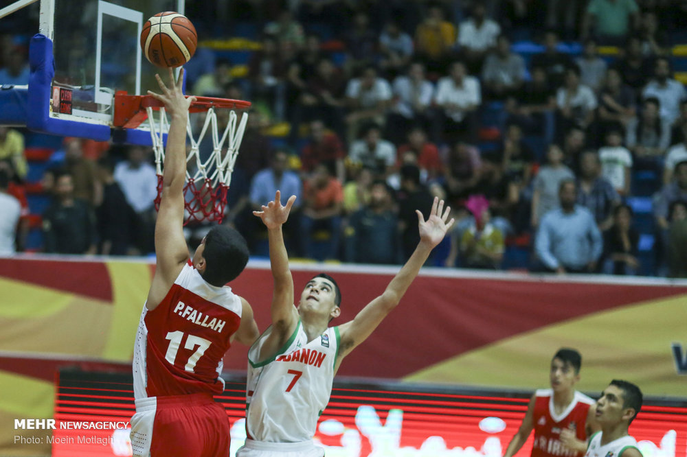 Iran vs. Lebanon at WABA U16 C'ships