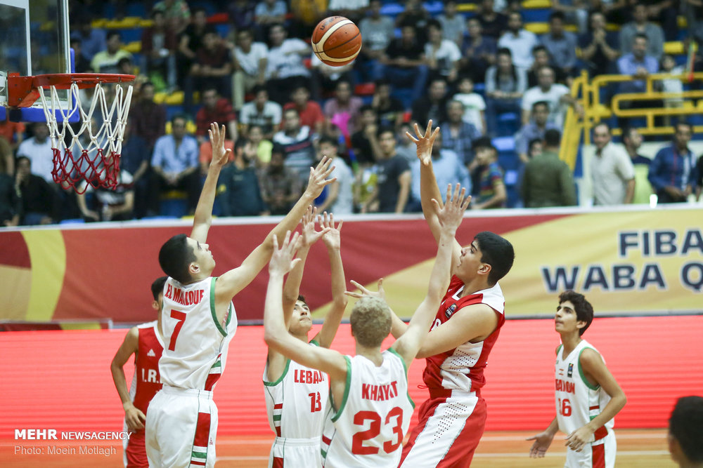 Iran vs. Lebanon at WABA U16 C'ships