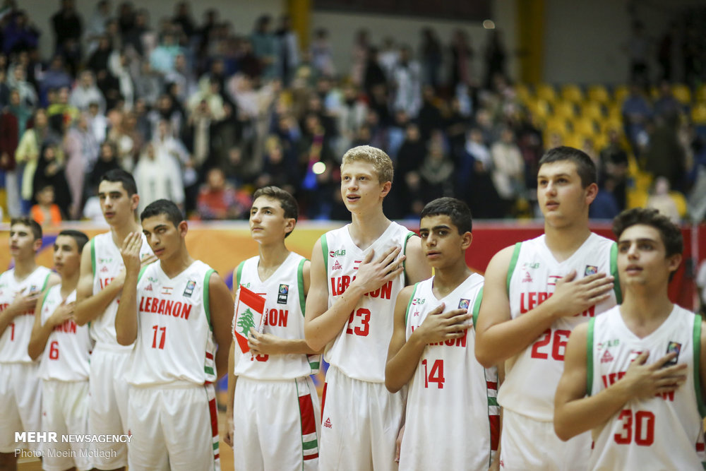 Iran vs. Lebanon at WABA U16 C'ships