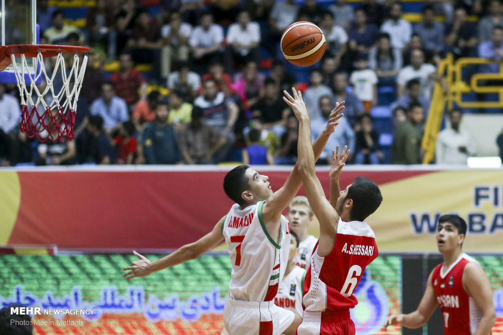 Iran vs. Lebanon at WABA U16 C'ships