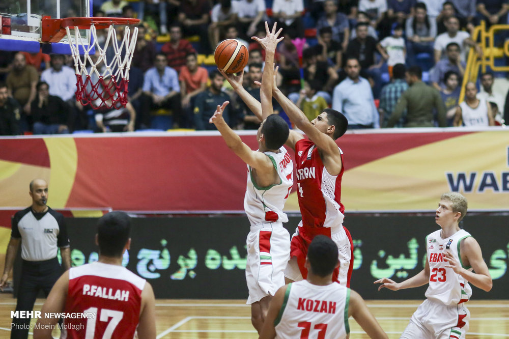 Iran vs. Lebanon at WABA U16 C'ships