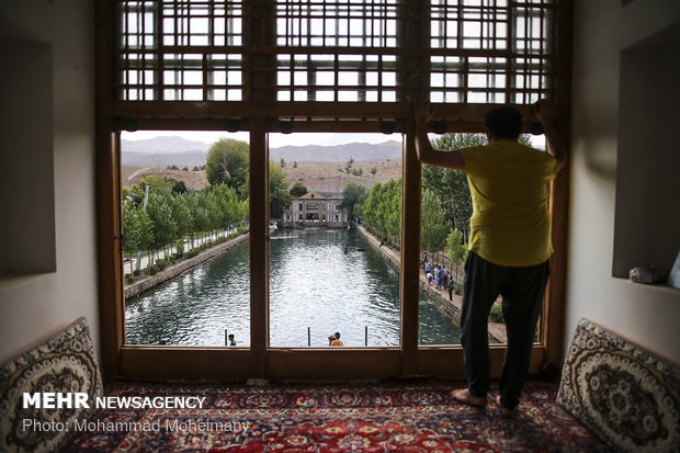 Swimming at Cheshmeh Ali, 'Yaylak of Qajar kings'