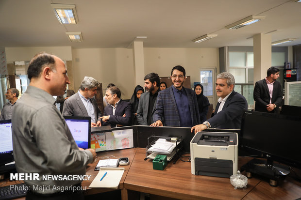 زيارة مساعد رئيس الجمهورية الايراني لمقر وكالة مهر للأنباء 