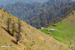 Picture depicts a view of Olasbelangah, a mountainous landscape near the city of Masal, northern Iran, August 5, 2018.
