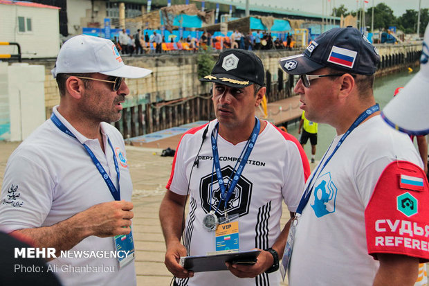 Hyperbaric welding contests of Intl. Army Games 2018 in N Iran