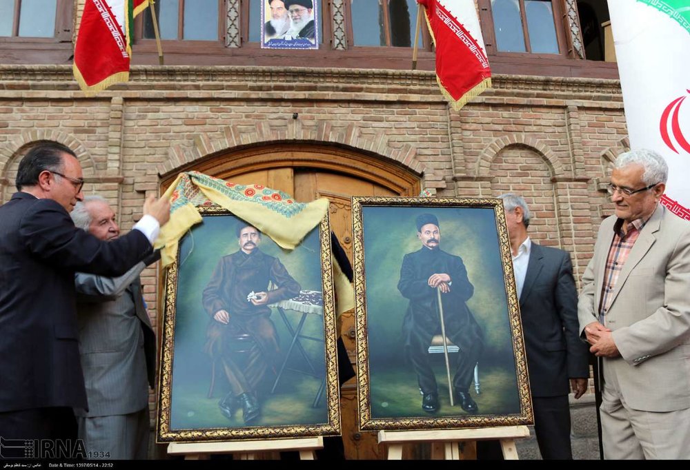 Tabriz Center Unveils Portraits Of Sattar Khan Baqer Khan Tehran Times