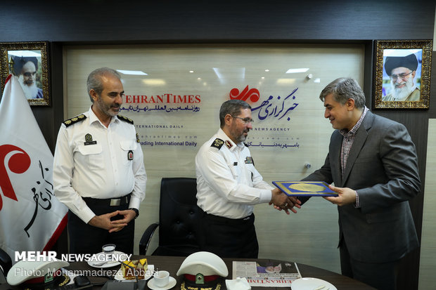 Iran traffic police chief visits MNA HQ