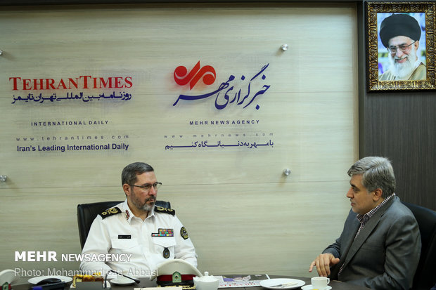 Iran traffic police chief visits MNA HQ