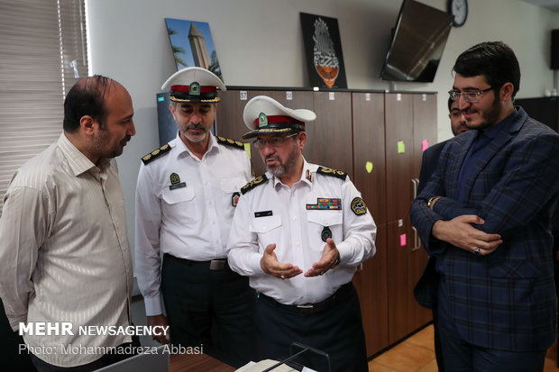Iran traffic police chief visits MNA HQ
