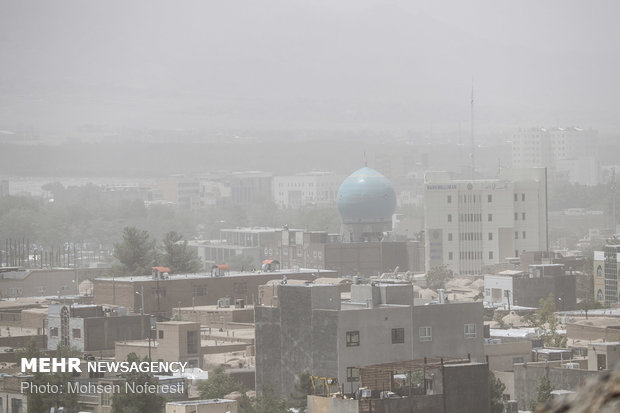 Dust particles storm South Khorasan Province