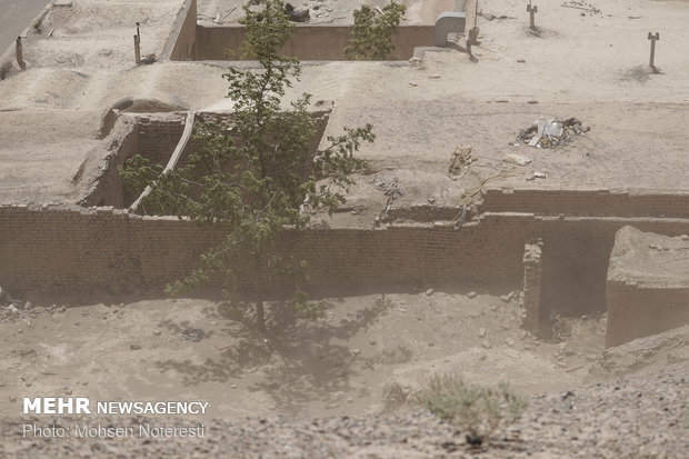 Dust particles storm South Khorasan Province