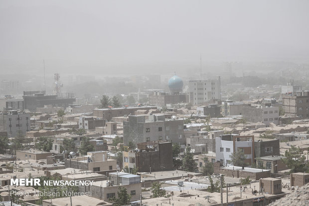 Dust particles storm South Khorasan Province